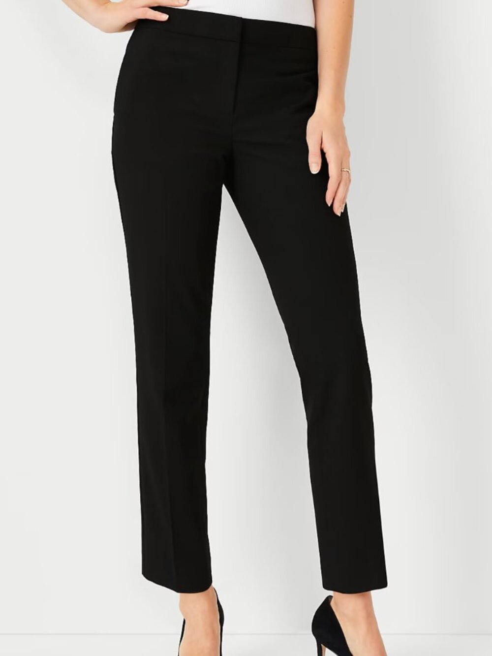 NWOT Ann Taylor Ankle Pant in Seasonless Stretch Black 6